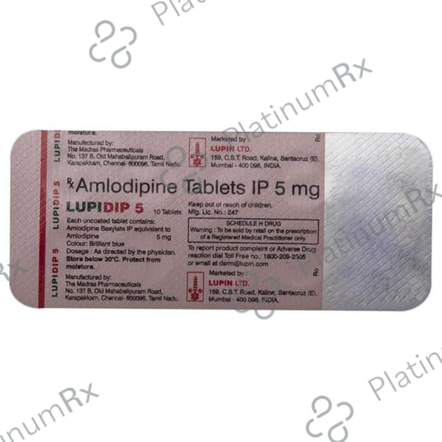 Lupidip 5mg Tablet 10s