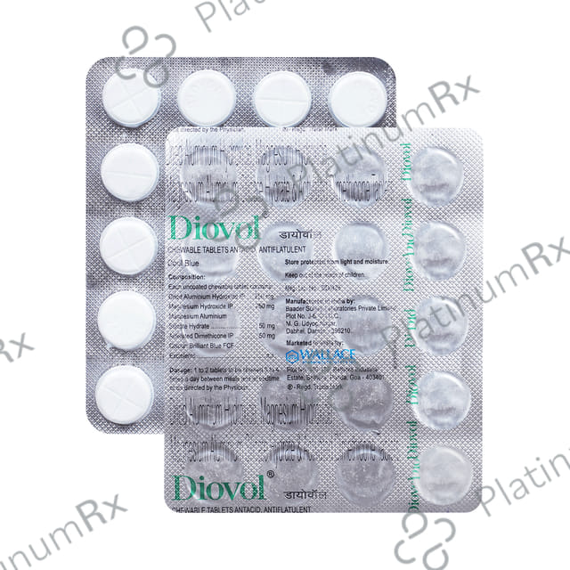 Diovol Cool Blue Chewable Tablet 20s