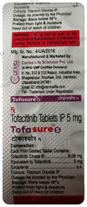 Tofasure 5mg Tablet 10s