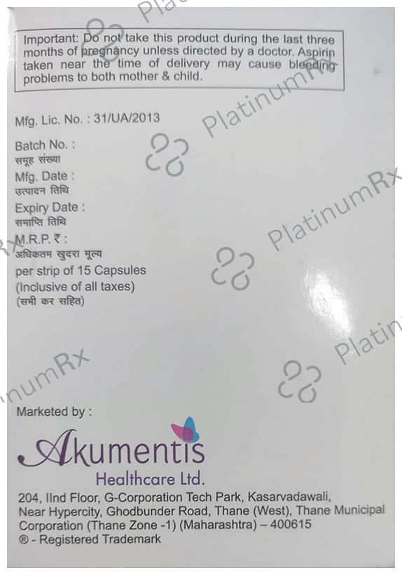 Rosycap ASP 10/75mg Capsule 15s