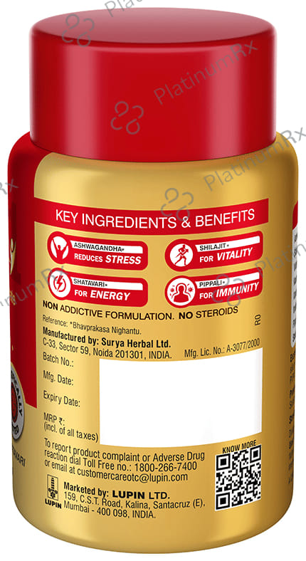 Lupin Life Be One Capsule with Ashwagandha and Shilajit 30s