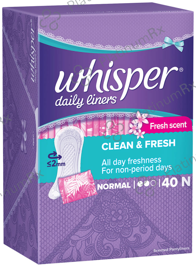 Whisper Daily Liners - All Day Clean & Fresh for Non-Period Days