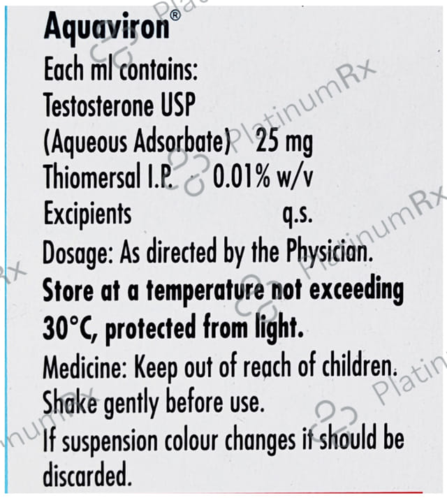 Aquaviron 25mg Injection 1s