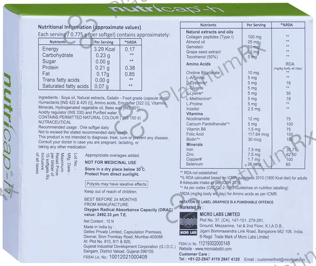 Nutricap-H Softgel Capsule