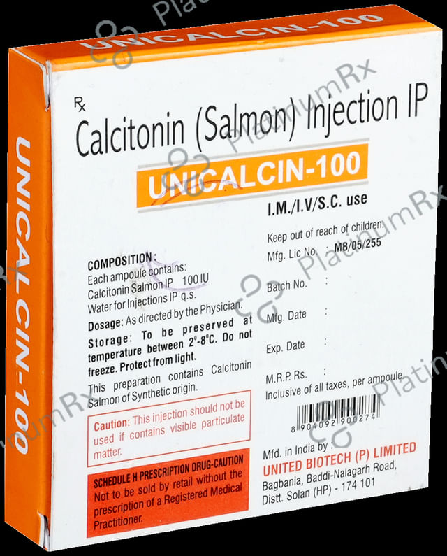 Unicalcin 100IU Injection 1ml
