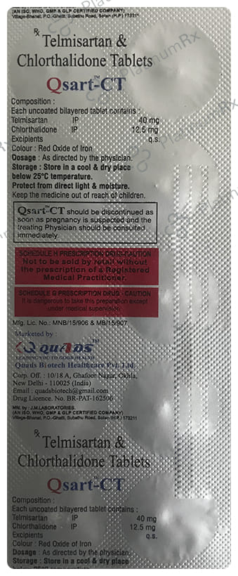 Qsart CT 12.5/40mgTablet 10s