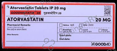 Goodvastatin 20mg Tablet 10s