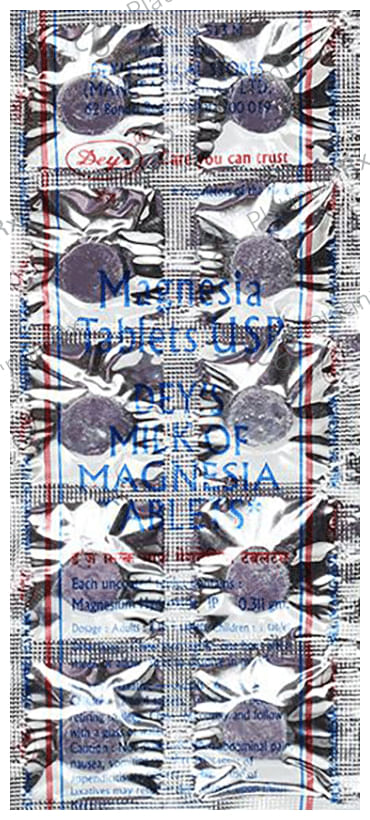 Deys Milk OF Magnesia 0.311gm Tablet 10s