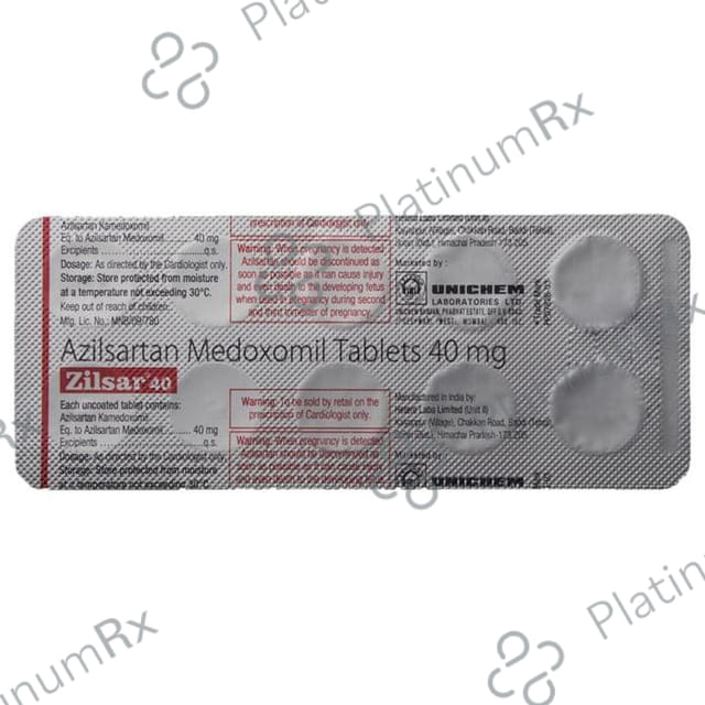 Zilsar 40mg Tablet 10s