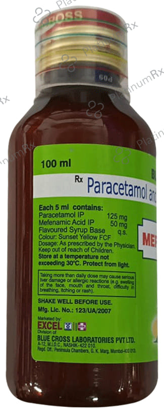 Meftagesic P 50/125mg Suspension 100ml