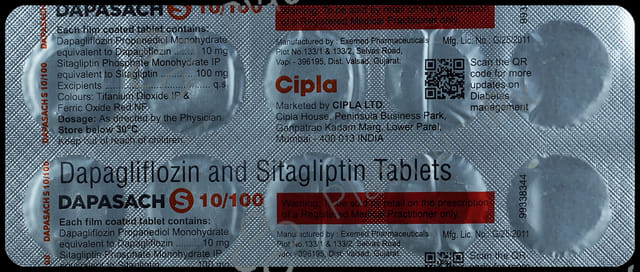 Dapasach S 10/100mg Tablet 10s