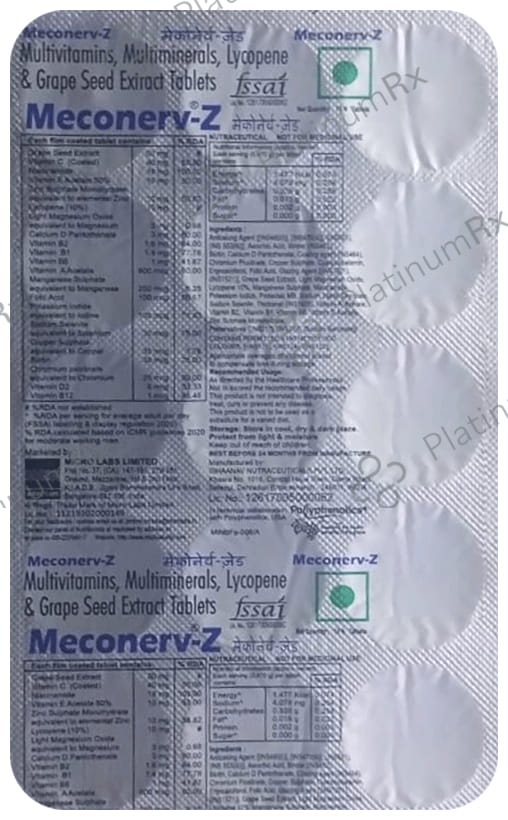 Meconerv Z Tablet 15s