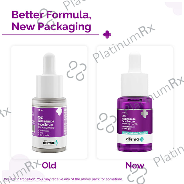 The Derma Co 10% Niacinamide Face Serum with Zinc & Vitamin B3 - For Acne Marks 10 ml