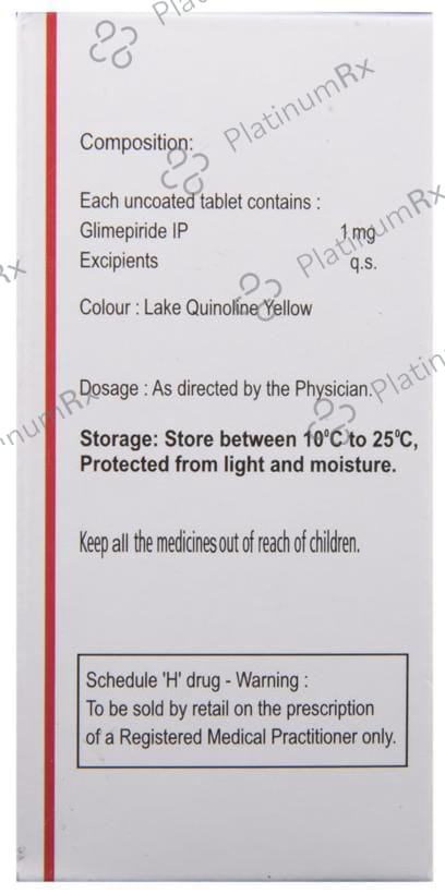 Glimisave 1mg Tablet 15s