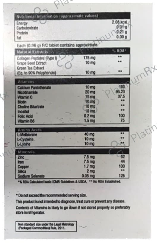 HairFul Tablet for Women & Men Hair Care (10 Each) 2 Strip
