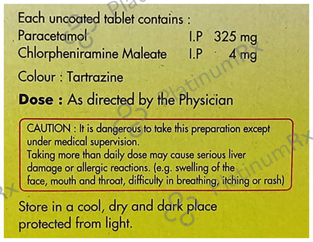 Molmin 325/4mg Tablet 10s