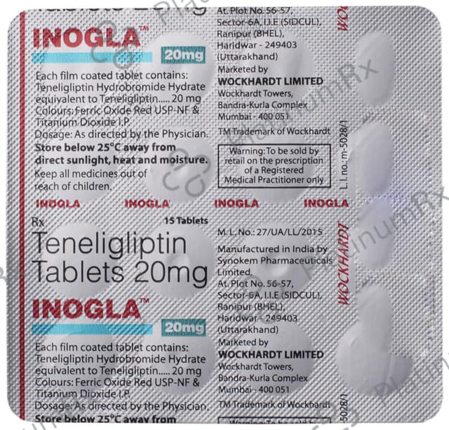 Inogla 20mg Tablet 15s