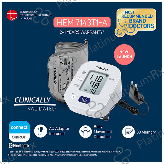 Omron HEM 7143T1 A Automatic Blood Pressure Monitor