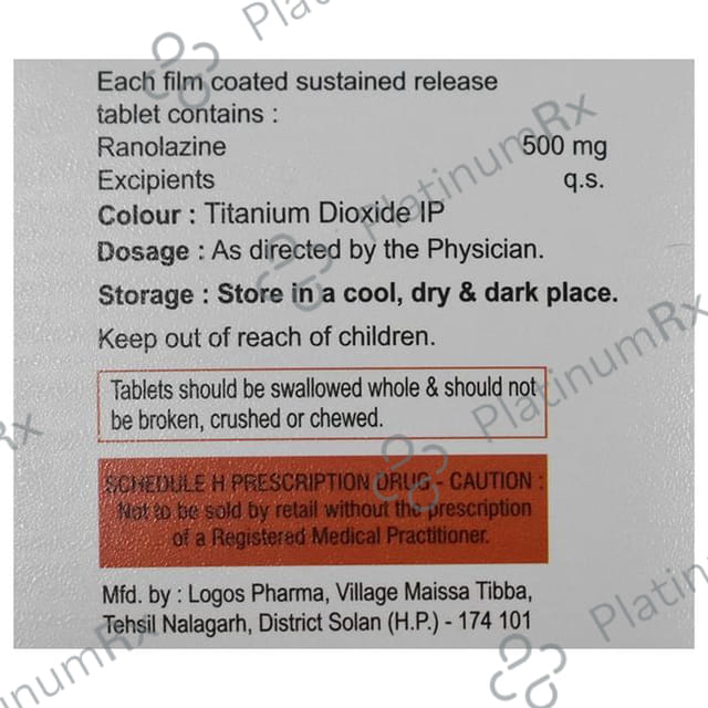 Ranokart 500 Tablet SR
