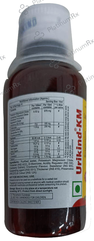 Urikind-KM Oral Suspension Sugar Free