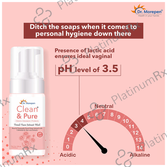 Dr. Morepen Clean & Pure Female Foam Intimate Wash