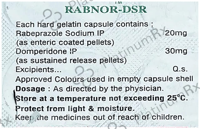 Rabnor D 30mg/20mg Capsule SR