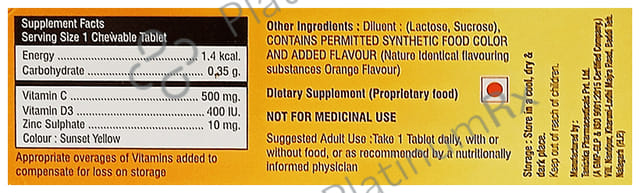 Letcee Chewable Tablet Orange