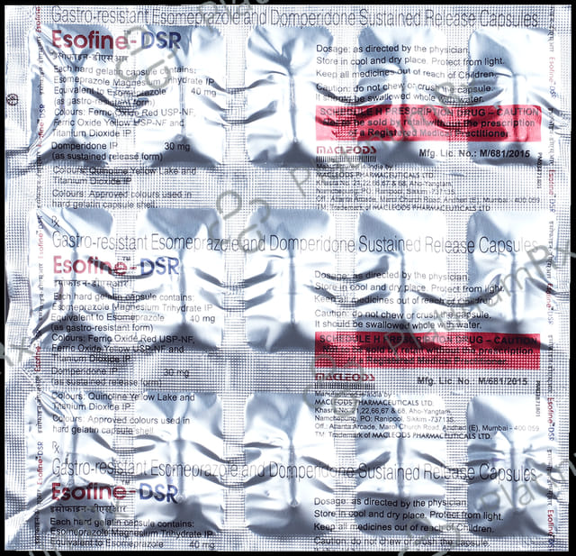 Esofine DSR 30/40mg SR Capsule 15s