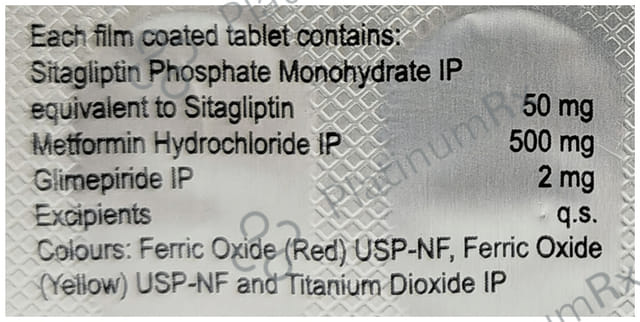 Gemer Sita IR 50/500/2mg Tablet 10s