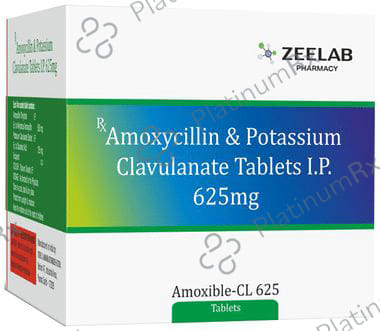 Amoxible CL 625mg Tablet 6s