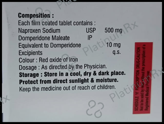 Rbnap D 10/500mg Tablet 10s