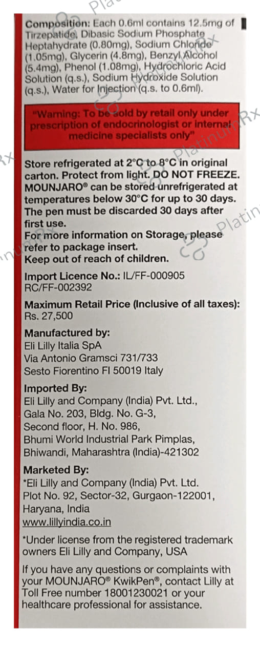 Mounjaro 12.5mg KwikPen 2.4ml