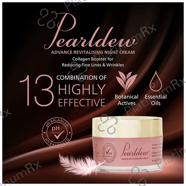 Pearldew Advance Revitalising Night Cream (50gm Each) 4 jar