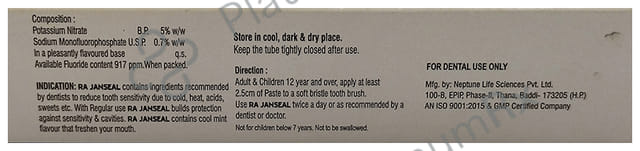 RA Janseal Toothpaste