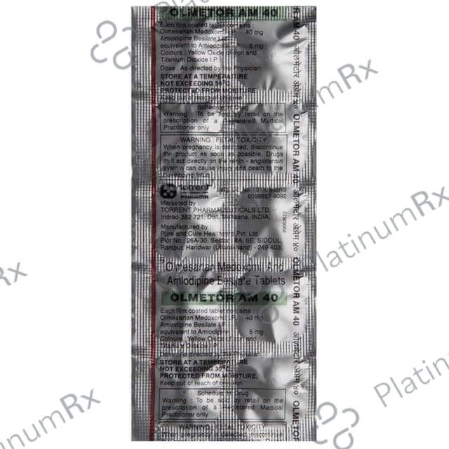 Olmetor AM 40 Tablet