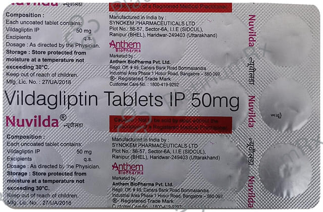 Nuvilda 50mg Tablet 15s