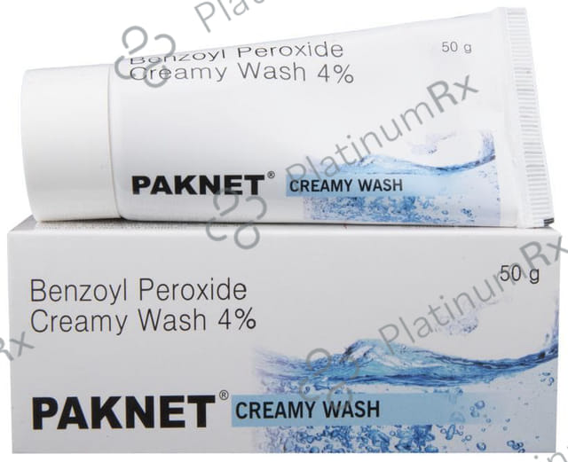 Paknet 4% Creamy Wash 50gm