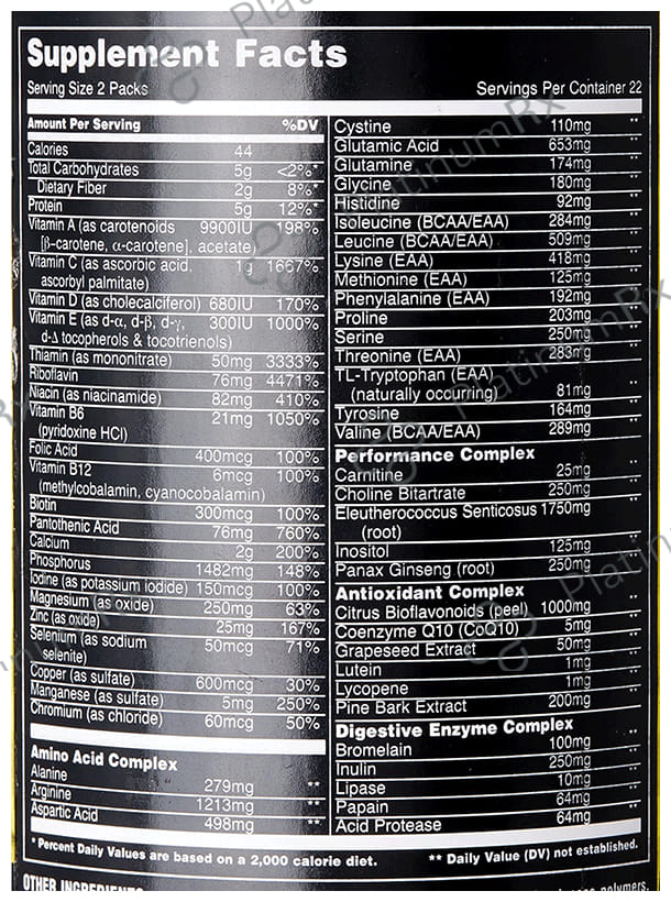 Universal Nutrition Animal Pak Capsule