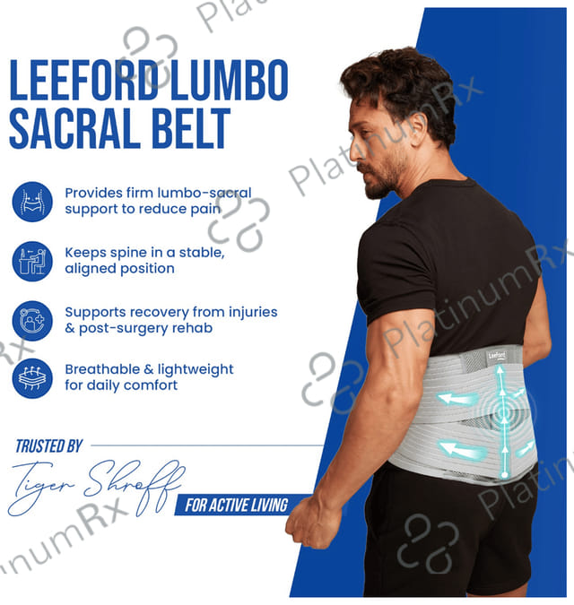 Leeford Lumbo Sacral Support Belt Large