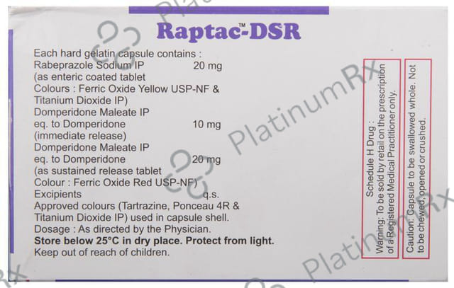 Raptac DSR 30/20mg Capsule 10s