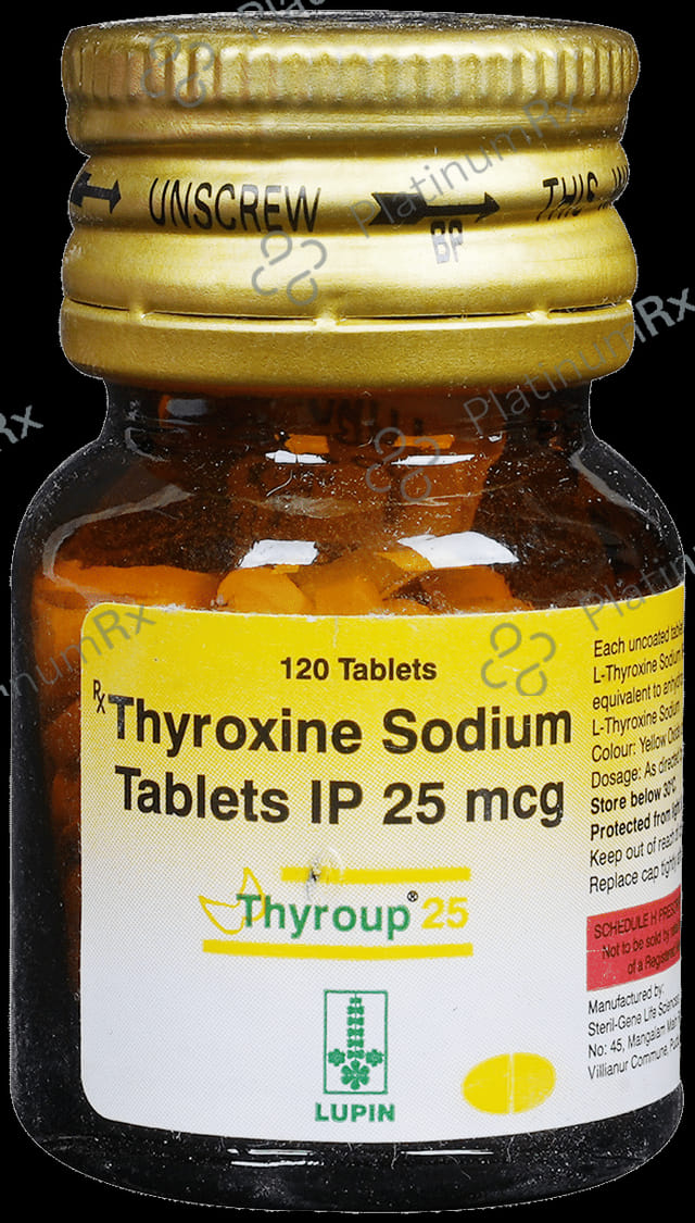 Thyroup 25mg Tablet 120s
