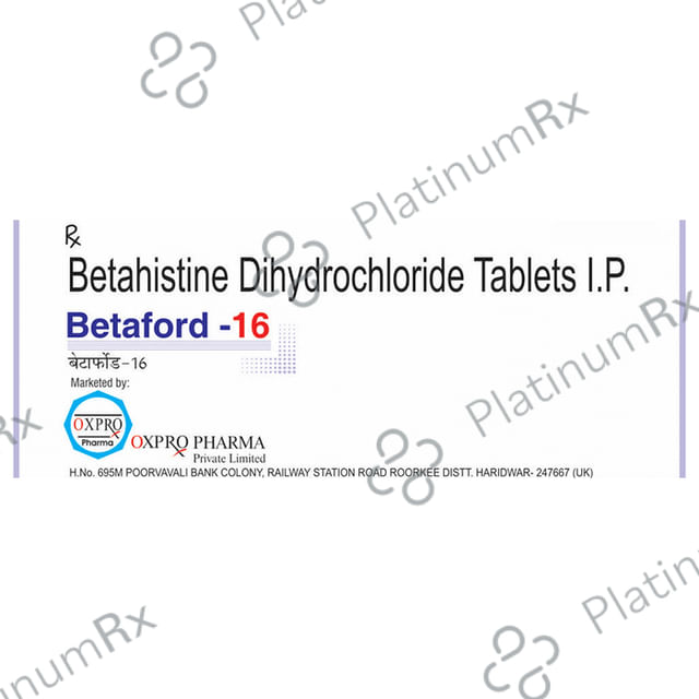 Betaford 16mg Tablet 10s Oxpro Pharma Pvt. Ltd.