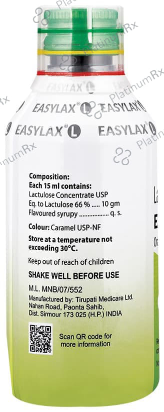 Easylax L 10gm Oral Solution Lemon 200ml