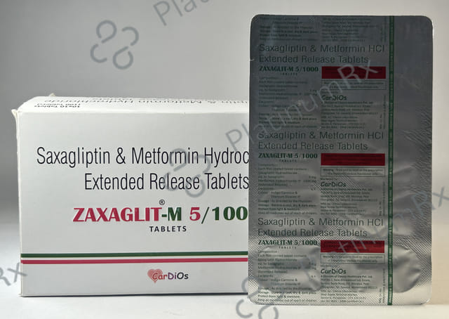 Zaxaglit M 5/1000 Tablet 10s