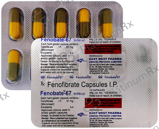 Fenobate 67mg Capsule 10s