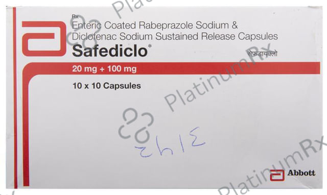 Safediclo 20/100mg Capsule SR 10s