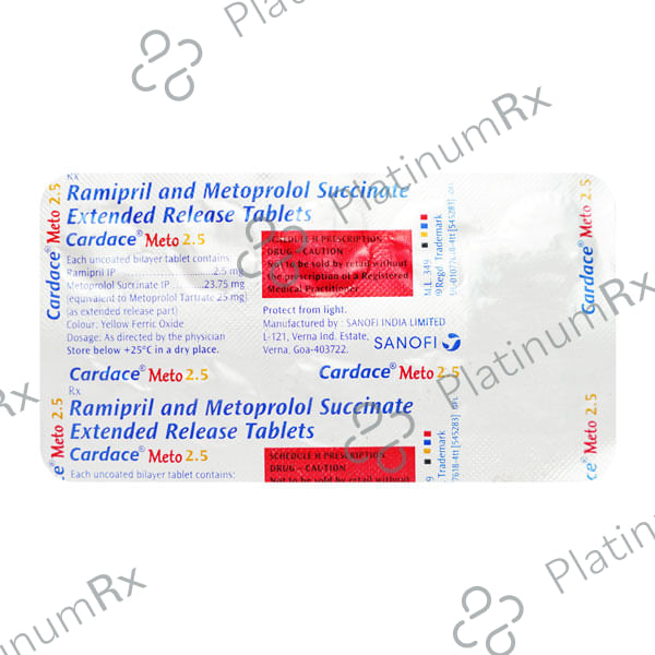Cardace Meto 25/2.5mg Tablet 10s