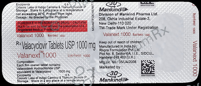 Valanext 1000mg Tablet 3s
