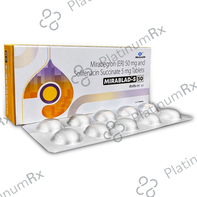 Mirablad S 50/5mg Tablet 10s