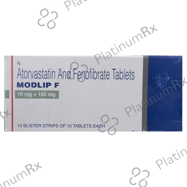 Modlip F 10/160mg Tablet 10s